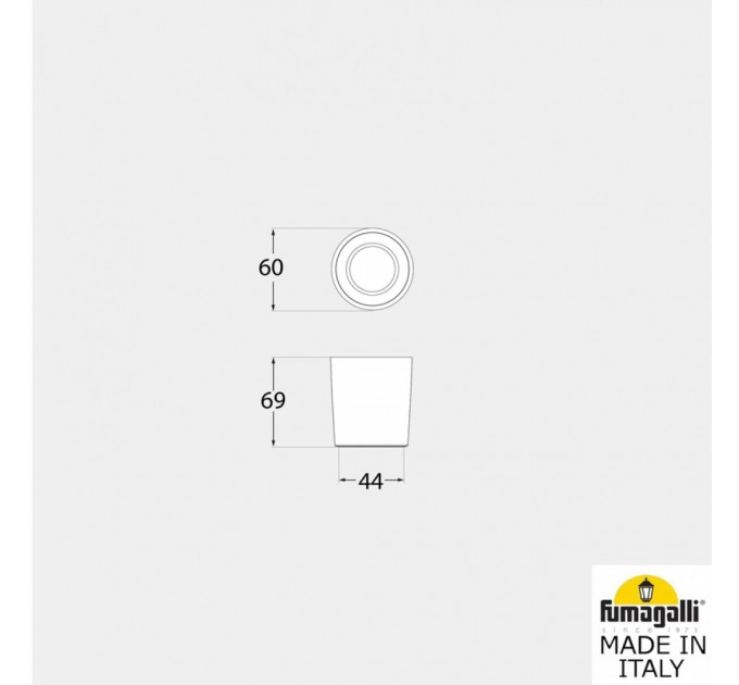 Луна за открит монтаж LIVIA 60 бяла G9 LED 1.7W 4000K 170lm IP55 Fumagalli