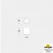 Луна за открит монтаж LIVIA 60 бяла G9 LED 1.7W 4000K 170lm IP55 Fumagalli