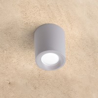 Луна за открит монтаж LIVIA 90 сива GU10 LED 6W 2700K/4000K 600lm IP55 Fumagalli