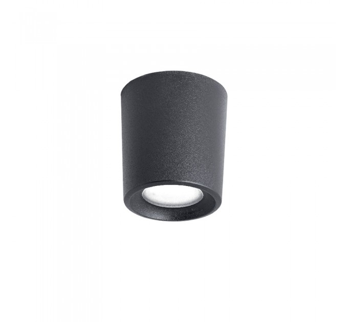 Луна за открит монтаж LIVIA 90 черна GU10 LED 6W 2700K/4000K 600lm IP55 Fumagalli