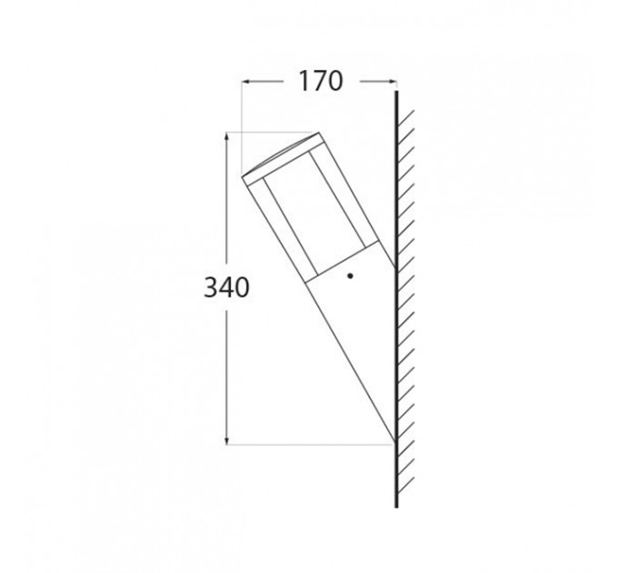 Аплик CARLO DECO сив 1xGU10 LED 6W 2700K/4000K 615lm IP55 Fumagalli