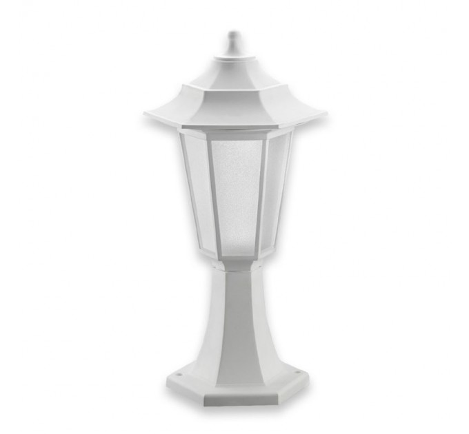 Градински фенер FLORA стоящ 1xЕ27 IP44 428mm бял Mutlusan