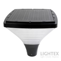 LED соларен градински осветител VEGA 15W 4000K 2700lm IP65 407x407x380mm ф76 черен Lightex