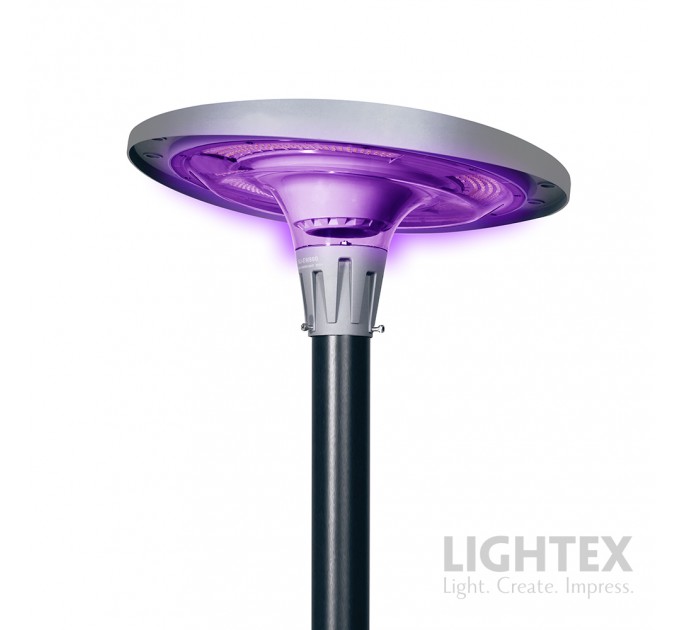 LED Соларен градински осветител RONDO 30W RGB+WW+CW 2200lm battery Li 3.2V 32Ah APP Bluethooth + дистанционно управление IP65 Lightex