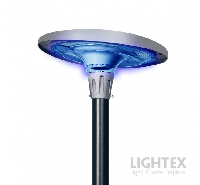 LED Соларен градински осветител RONDO 30W RGB+WW+CW 2200lm battery Li 3.2V 32Ah APP Bluethooth + дистанционно управление IP65 Lightex