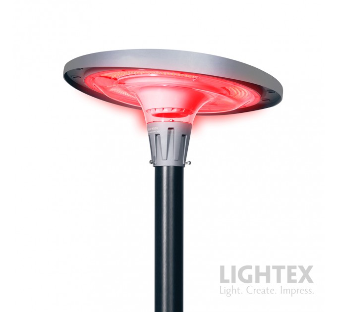 LED Соларен градински осветител RONDO 30W RGB+WW+CW 2200lm battery Li 3.2V 32Ah APP Bluethooth + дистанционно управление IP65 Lightex