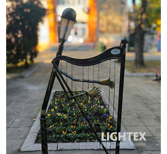 Декоративен парков осветител CELLIST 220V E27 max.15W H1.8m IP65 алуминий Lightex