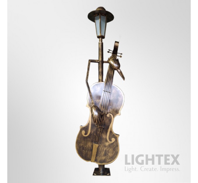 Декоративен парков осветител CELLIST 220V E27 max.15W H1.8m IP65 алуминий Lightex
