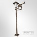 Декоративен парков осветител TRUMPETER 220V E27 max.15W H1.8m IP65 алуминий Lightex