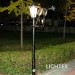 Декоративен парков осветител TRUMPETER 220V E27 max.15W H1.8m IP65 алуминий Lightex