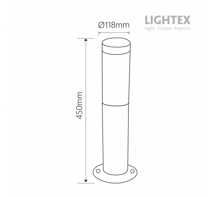 Градинско тяло STELO H450 1xE27 IP44 Lightex