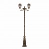 Градински стълб FIRENCE 2200mm 2xE27 старо злато IP44 Lightex