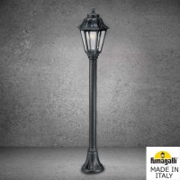 Градински фенер MIZAR/ANNA черен 1xЕ27 LED Filament 6W 2700K 800lm H1110mm IP55 Fumagalli