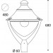 Осветително тяло BEPPE 400 черно 1xE27 LED 30W 3000/4000K 3500lm IP65 Fumagalli