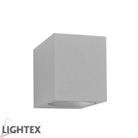 Фасаден  осветител CUBO 1xGU10 IP54 мат.сребро Lightex