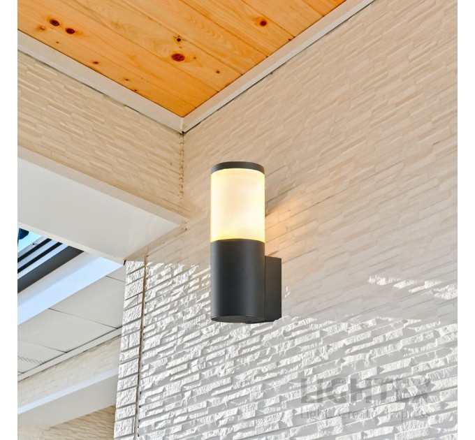 Фасаден осветител TORINO 1xGU10 IP54 Ø60х80xH160мм черен Lightex