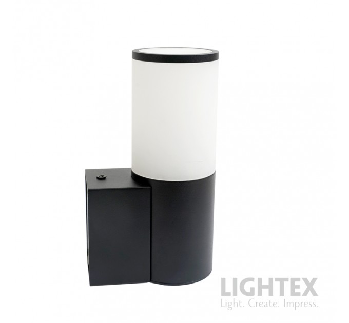 Фасаден осветител TORINO 1xGU10 IP54 Ø60х80xH160мм черен Lightex