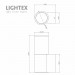 Фасаден осветител TORINO 1xGU10 IP54 Ø60х80xH160мм черен Lightex