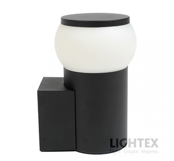 Фасаден осветител GIN 1xE27 IP54 H160mm черен Lightex