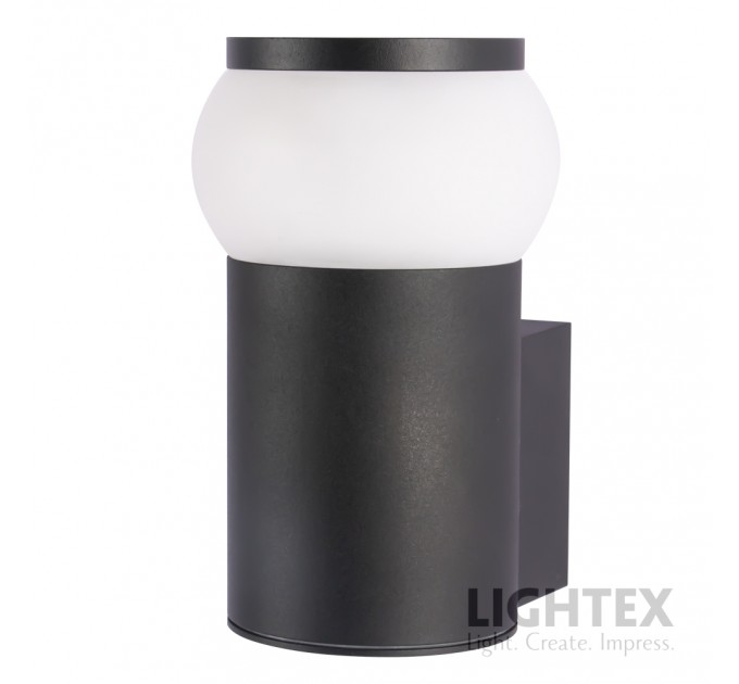 Фасаден осветител GIN 1xE27 IP54 H160mm черен Lightex