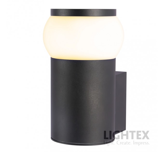Фасаден осветител GIN 1xE27 IP54 H160mm черен Lightex