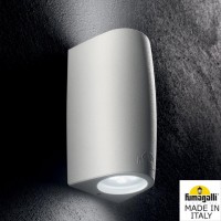 Фасаден осветител MARTA 90 2L GU10 LED 2x3.5W 2700K/4000K 732lm IP55 бял Fumagalli