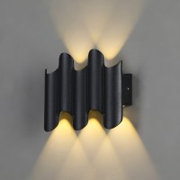 LED фасаден осветител PULSE 5x1W 3000K 220V IP65 210lm черен 150x120x40 Lightex