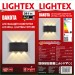 LED фасаден осветител DAKOTA 6x1W 3000K 220V IP65 370lm черен 170x41x82 Lightex
