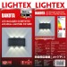 LED фасаден осветител DAKOTA 6x1W 4000K 220V IP65 370lm черен 170x41x82 Lightex