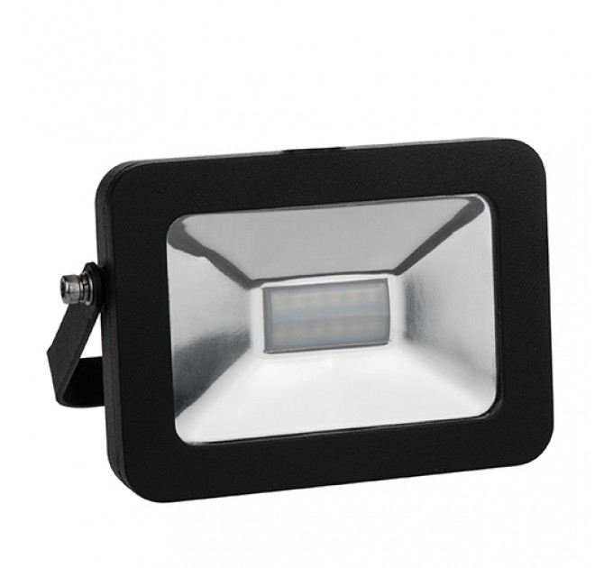 LED прожектор черен  SLIM 220V 10W IP65 WW 3000K 630lm Lightex