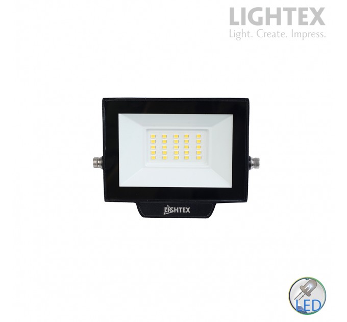 LED прожектор черен HERO 20W 6500K 1800lm 220V IP65 Lightex