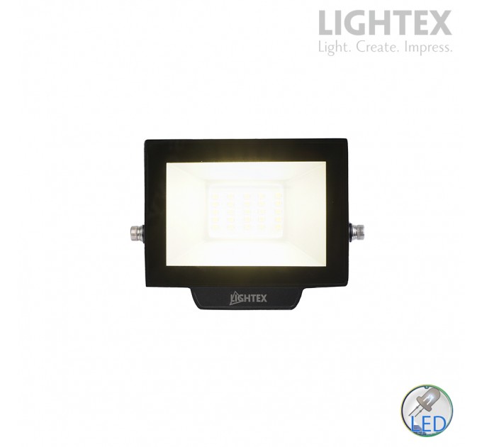 LED прожектор черен HERO 20W 6500K 1800lm 220V IP65 Lightex