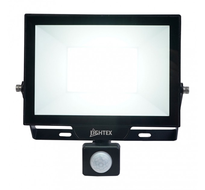 LED прожектор черен HERO със сензор 50W 6500K 4500lm 220V IP65 Lightex