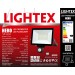 LED прожектор черен HERO със сензор 50W 6500K 4500lm 220V IP65 Lightex
