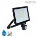 LED прожектор черен HERO със сензор 50W 6500K 4500lm 220V IP65 Lightex
