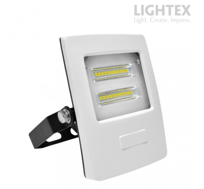 LED прожектор бял ALASKA 220V 10W IP65 CW 4000K 950lm Lightex