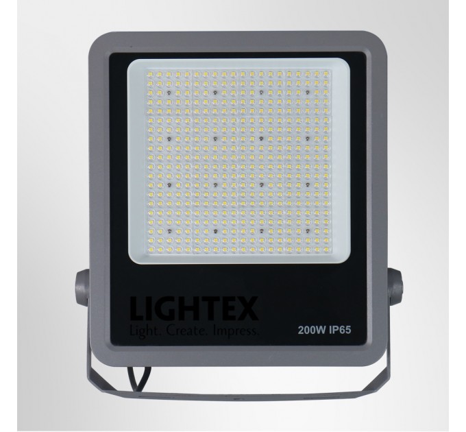 LED прожектор PROFI 200W 5000K 30000lm 90D IP65 сив Lightex