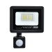LED прожектор черен  TOMI със сензор 20W 6500K 2000Lm IP65 185-265V  Lightex