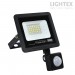 LED прожектор черен  TOMI със сензор 20W 6500K 2000Lm IP65 185-265V  Lightex