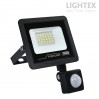 LED прожектор черен  TOMI със сензор 20W 6500K 2000Lm IP65 185-265V  Lightex