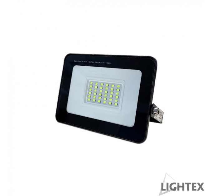 LED прожектор SLIM черен 30W зелен 2250lm IP65  Lightex