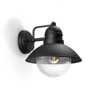 Philips Градински фенер HOVERFLY 1xE27 max10W LED IP44 черен