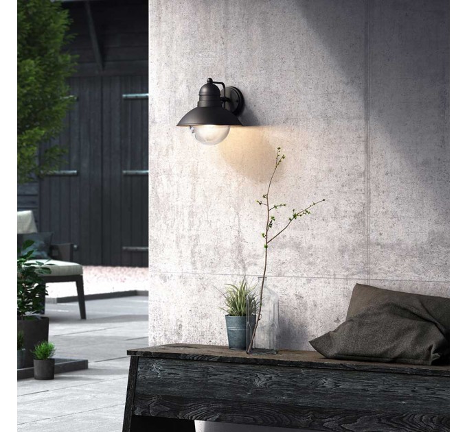 Philips Градински фенер HOVERFLY 1xE27 max10W LED IP44 черен