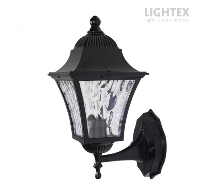 Градински фенер RAVELLO UP 1xЕ27 черен 300x150x190mm IP44 Lightex