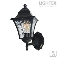 Градински фенер RAVELLO UP 1xЕ27 черен 300x150x190mm IP44 Lightex