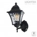 Градински фенер RAVELLO UP 1xЕ27 черен 300x150x190mm IP44 Lightex