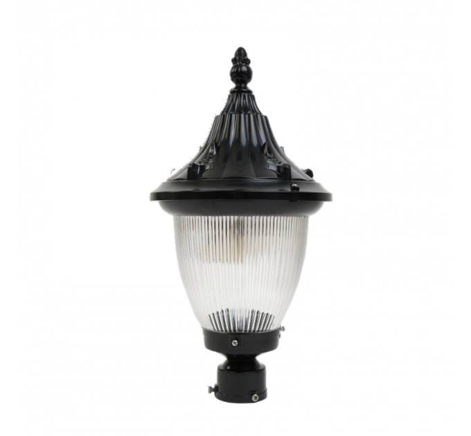 Парков фенер BOSFOR 1хЕ27 Ø60 IP44 270х500mm пластмаса черен Lightex