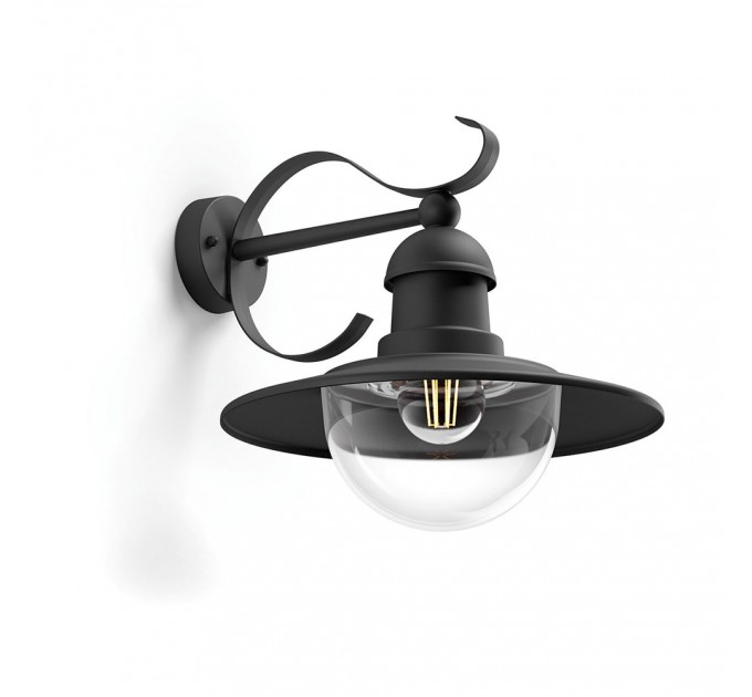 Philips Градински фенер TOPIARY 1xE27 max10W LED IP44 черен