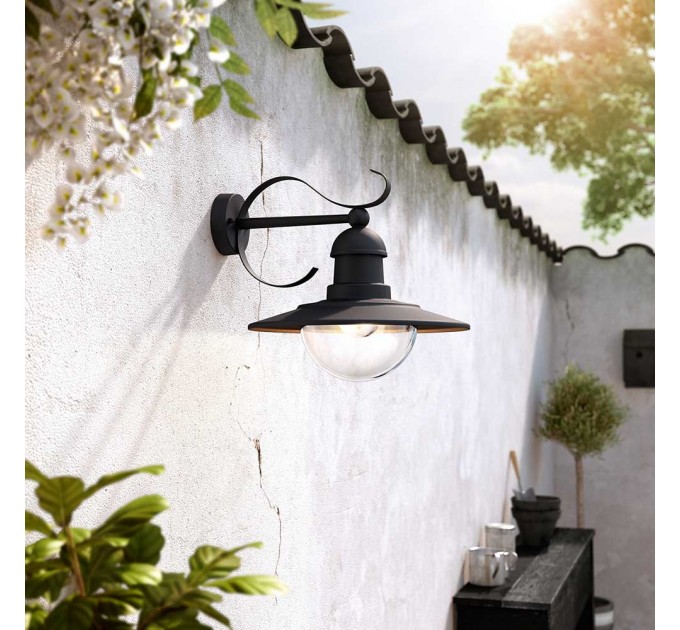 Philips Градински фенер TOPIARY 1xE27 max10W LED IP44 черен