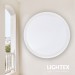 LED плафон LAOS 15W 220V 4000К 1200lm бял IP65 Ø205x55mm Lightex